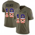 Buffalo Bills #18 Andre Holmes Limited Olive USA Flag 2017 Salute to Service NFL Jersey