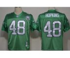 Philadelphia Eagles #48 Wes Hopkins Light Green Throwback 99TH Jersey