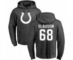 Indianapolis Colts #68 Matt Slauson Ash One Color Pullover Hoodie