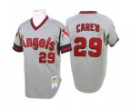 1985 Los Angeles Angels of Anaheim #29 Rod Carew Replica Grey Throwback Baseball Jersey