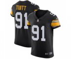 Pittsburgh Steelers #91 Stephon Tuitt Black Alternate Vapor Untouchable Elite Player Football Jersey