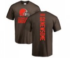 Cleveland Browns #82 Ozzie Newsome Brown Backer T-Shirt