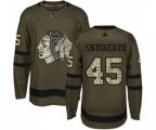 Chicago Blackhawks #45 Luc Snuggerud Authentic Green Salute to Service NHL Jersey