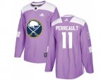 Adidas Buffalo Sabres #11 Gilbert Perreault Purple Authentic Fights Cancer Stitched NHL Jersey