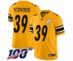 Pittsburgh Steelers #39 Minkah Fitzpatrick Limited Gold Inverted Legend 100th Season Football Jersey