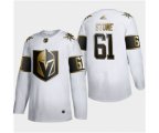 Vegas Golden Knights #61 Mark Stone White Golden Edition Limited Stitched Hockey Jersey