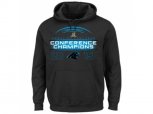 Carolina Panthers Majestic Black 2015 NFC Conference Champions Supreme Ruler VIII Pullover Hoodie