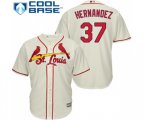St. Louis Cardinals #37 Keith Hernandez Replica Cream Alternate Cool Base Baseball Jersey