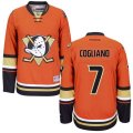 Anaheim Ducks #7 Andrew Cogliano Authentic Orange Third NHL Jersey