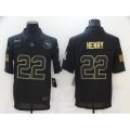 Tennessee Titans #22 Derrick Henry Black Nike 2020 Salute To Service Limited Jersey