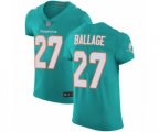 Miami Dolphins #27 Kalen Ballage Aqua Green Team Color Vapor Untouchable Elite Player Football Jersey