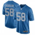 Detroit Lions #58 Paul Worrilow Game Blue Alternate NFL Jersey
