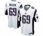 New England Patriots #69 Shaq Mason Game White Football Jersey