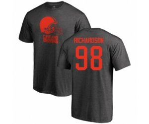 Cleveland Browns #98 Sheldon Richardson Ash One Color T-Shirt