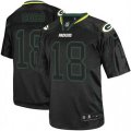 Green Bay Packers #18 Randall Cobb Elite Lights Out Black NFL Jersey