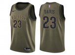 New Orleans Pelicans #23 Anthony Davis Green Salute to Service NBA Swingman Jersey