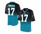 Carolina Panthers #17 Devin Funchess BlackBlue Stitched NFL Elite Fadeaway Fashion Jersey