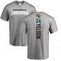 Jacksonville Jaguars #24 T.J. Yeldon Ash Backer T-Shirt