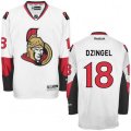 Ottawa Senators #18 Ryan Dzingel Authentic White Away NHL Jersey