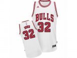 Adidas Chicago Bulls #32 Kris Dunn Swingman White Home NBA Jersey