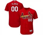 St. Louis Cardinals Customized Red Alternate Flex Base Authentic Collection Baseball Jersey