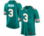 Miami Dolphins #3 Josh Rosen Game Aqua Green Alternate Football Jersey