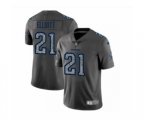 Dallas Cowboys #21 Ezekiel Elliott Limited Gray Static Fashion Limited Football Jerseys