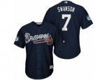 Atlanta Braves #7 Dansby Swanson 2017 Spring Training Cool Base Stitched MLB Jersey