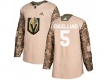 Vegas Golden Knights #5 Deryk Engelland Camo Authentic 2017 Veterans Day Stitched NHL Jersey
