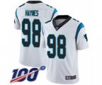 Carolina Panthers #98 Marquis Haynes White Vapor Untouchable Limited Player 100th Season Football Jersey