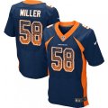 Denver Broncos #58 Von Miller Elite Navy Blue Alternate Drift Fashion NFL Jersey