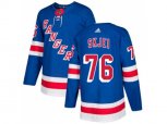 Adidas New York Rangers #76 Brady Skjei Royal Blue Home Authentic Stitched NHL Jersey
