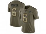 Detroit Lions #6 Sam Martin Limited Olive Camo Salute to Service NFL Jersey