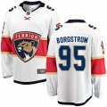 Florida Panthers #95 Henrik Borgstrom Fanatics Branded White Away Breakaway NHL Jersey