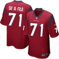 Houston Texans #71 Xavier Su'a-Filo Game Red Alternate NFL Jersey