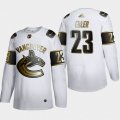 Vancouver Canucks #23 Alexander Edler Adidas White Golden Edition Limited Stitched NHL Jersey