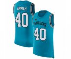 Carolina Panthers #40 Alex Armah Blue Rush Player Name & Number Tank Top Football Jersey