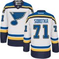 St. Louis Blues #71 Vladimir Sobotka Authentic White Away NHL Jersey