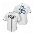 Tampa Bay Rays #35 Nate Lowe Authentic White Home Cool Base Baseball Player Jersey