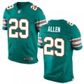 Miami Dolphins #29 Nate Allen Elite Aqua Green Alternate NFL Jersey