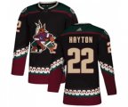 Arizona Coyotes #22 Barrett Hayton Premier Black Alternate Hockey Jersey