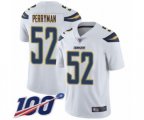 Los Angeles Chargers #52 Denzel Perryman White Vapor Untouchable Limited Player 100th Season Football Jersey