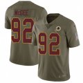 Washington Redskins #92 Stacy McGee Limited Olive 2017 Salute to Service NFL Jersey