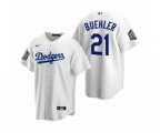 Los Angeles Dodgers Walker Buehler White 2020 World Series Replica Jerse