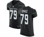 New York Jets #79 Brent Qvale Black Alternate Vapor Untouchable Elite Player Football Jersey