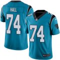 Carolina Panthers #74 Daeshon Hall Blue Alternate Vapor Untouchable Limited Player NFL Jersey