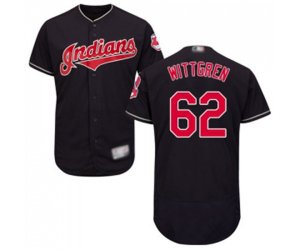 Cleveland Indians #62 Nick Wittgren Navy Blue Alternate Flex Base Authentic Collection Baseball Jersey