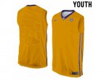 Youth LSU Tigers Blank College Basketball Elite Jersey - Gold