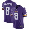 Minnesota Vikings #8 Sam Bradford Purple Team Color Vapor Untouchable Limited Player NFL Jersey