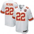 Kansas City Chiefs #22 Marcus Peters Game White NFL Jersey